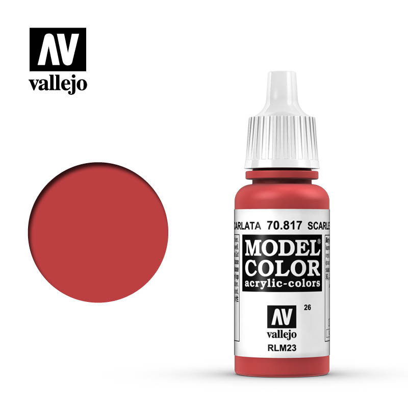 Model Color Scarlet Hobby Paints