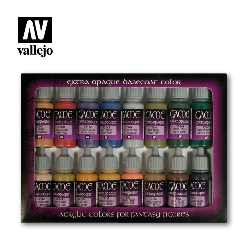 Vallejo Advanced Game Color Paint Set (16 Colors) - Hobby and Model Paint  Set